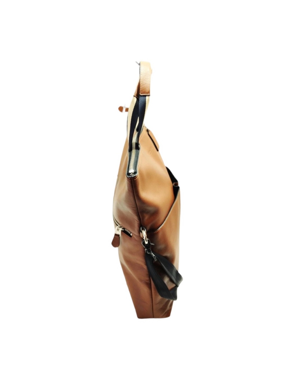 Coach Charles Foldover Tote Dark Saddle - Picture 3 of 9